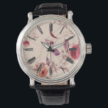 Elegant Vintage Floral Rose Watch<br><div class="desc">Show off your love of vintage floral with this classy and elegant watch! Featured here with roman numerals.</div>