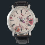 Elegant Vintage Floral Rose Watch<br><div class="desc">Show off your love of vintage floral with this classy and elegant watch! Featured here with roman numerals.</div>