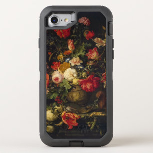 Elegant Vintage Floral Vase OtterBox Defender iPhone 8/7 Case