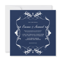 Elegant Vintage Flourishing Save the Date 