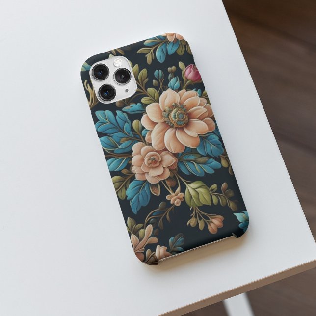 Elegant Vintage Flower Pattern Case-Mate iPhone Case (Creator Uploaded)