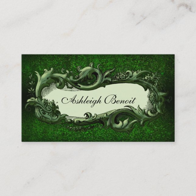 Elegant Vintage Frame Professional Business Card (Front)