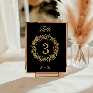 Elegant Vintage French Gold Floral  Wedding  Invitation