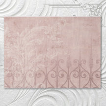 Elegant Vintage French Orchid Brocade