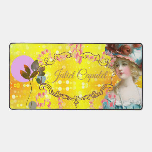 Elégant Vintage Gold et Pink Motif