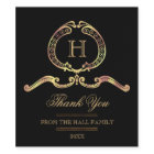 Elegant, Vintage Gold Monogram