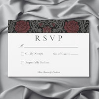 Elegant Vintage Gothic Moody Botanical Wedding