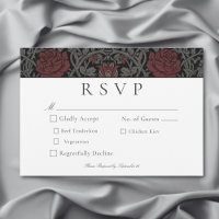 Elegant Vintage Gothic Moody Botanical Wedding