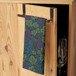 Elegant Vintage Grape Vines Kitchen Towel