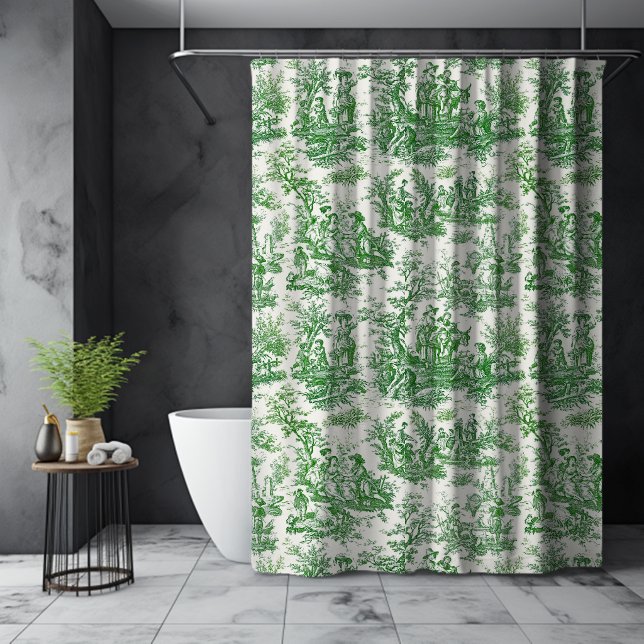 Elegant Vintage Green Toile De Jouy Pattern (Creator Uploaded)