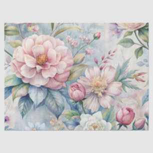 Elegant Vintage Inspired Dreamy Floral Ephemera Tissue Paper
