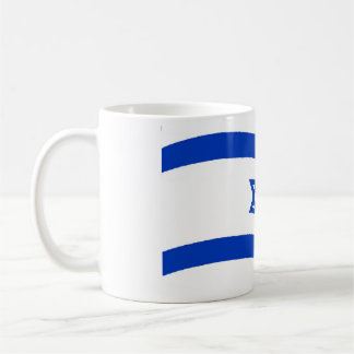 Elegant Vintage Israeli Flag Covered Coffee Mug