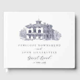 Elegant Vintage Italian Villa Destination Wedding Guest Book