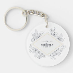 Elégant Vintage Joyeux Joyeux Fête des Mères   POR