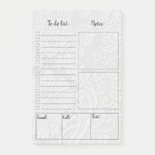 Elegant vintage lace to do list Post-it® Notes