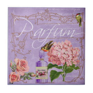 Elegant Vintage Ladies Boudoir Parfum  Tile