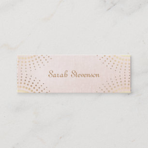 Elegant Vintage Light Pink, Simple Beauty Mini Business Card
