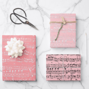 Élégant Vintage manuscrit feuille notes de musique