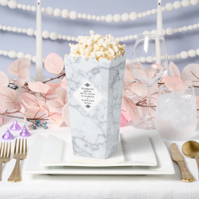 Elegant Vintage Marble Wedding Favor Box (Wedding)