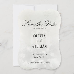 Elegant Vintage Oil Painting Wedding Save The Date