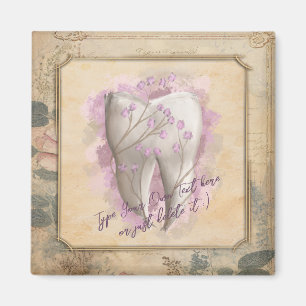 Elegant Vintage Old Fashioned Dental Gift Magnet