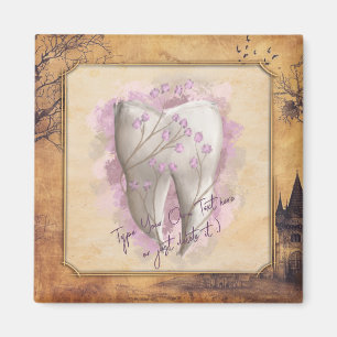Elegant Vintage Old Fashioned Dental Gift Magnet