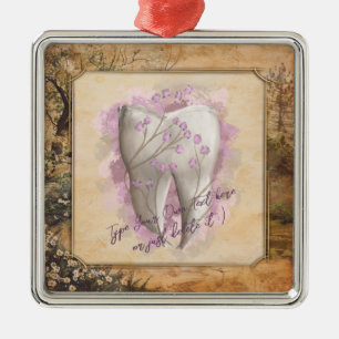 Elegant Vintage Old Fashioned Dental Gift Metal Ornament