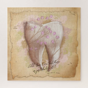 Elegant Vintage Old Fashioned Dental Gift notebook Jigsaw Puzzle