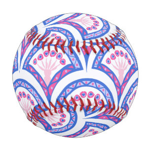 Elegant Vintage Ornamental Artwork Baseball