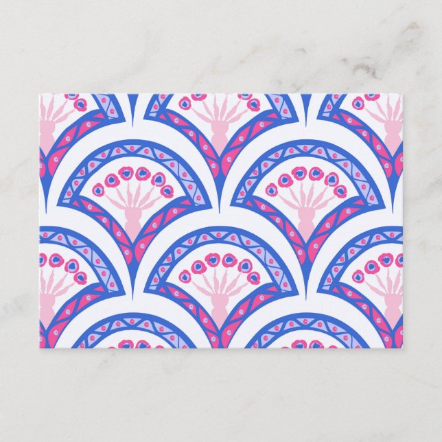 Elegant Vintage Ornamental Artwork Enclosure Card (Front)