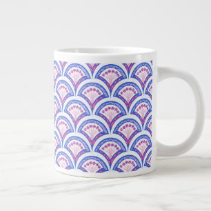 Elegant Vintage Ornamental Artwork Large Coffee Mug