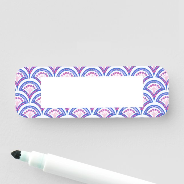 Elegant Vintage Ornamental Artwork Name Tag (In Situ)