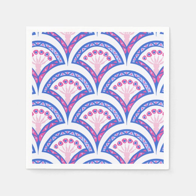 Elegant Vintage Ornamental Artwork Napkin (Front)