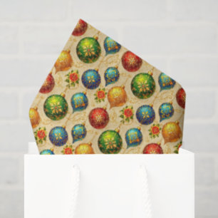 Elegant Vintage Ornaments Tissue Paper