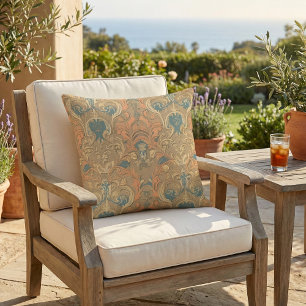 Elegant Vintage Outdoor Throw Pillow
