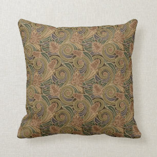 Elegant Vintage Paisley Pattern Pillow