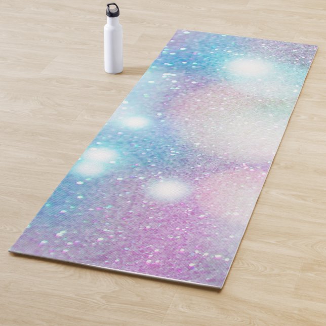 Elegant Vintage Paste Colour Glitters Bokeh | Yoga Mat (In Situ)