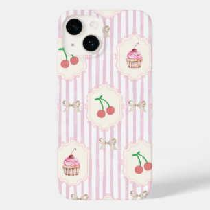 Elegant vintage pattern Border Fruits Cupcakes Case-Mate iPhone 14 Case