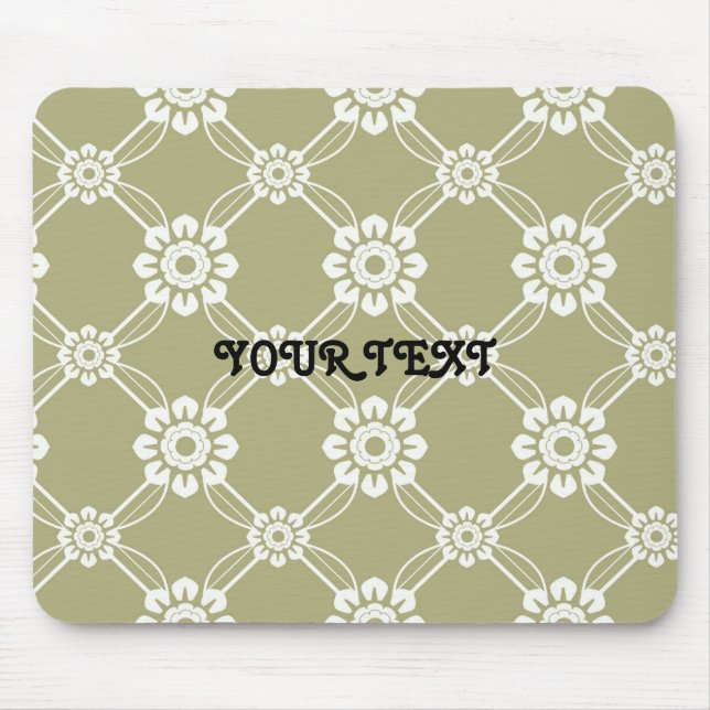 Elegant Vintage Pattern Mouse Pad (Front)