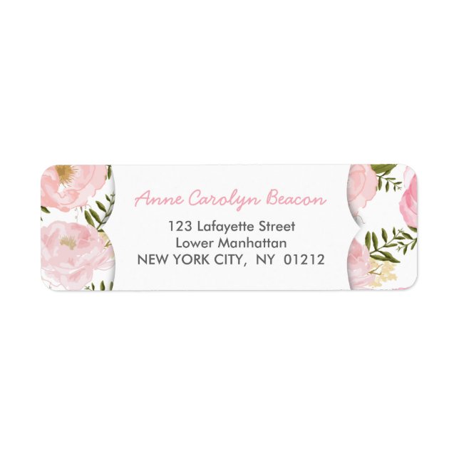 Elegant Vintage Pink Roses (Devant)
