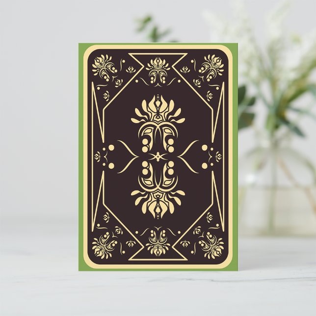 Elegant Vintage Playing Card Black Gold (Creator Uploaded)