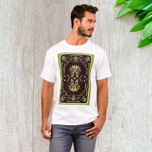 Elegant Vintage Playing Card Black Gold T-Shirt