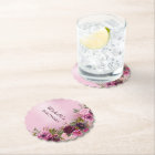 Elegant Vintage Purple Pink Floral Roses Birthday