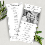 Elegant Vintage Roaring 20s Photo Wedding Program<br><div class="desc">Our Elegant Stylish Vintage Roaring 20s Wedding Photo Program is the perfect accompaniment to your Big Day. Easy to customize with your photo and details.</div>