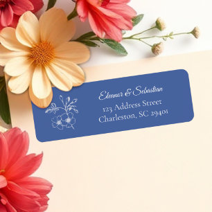 Elegant Vintage Romance Dusty Blue Floral Wedding