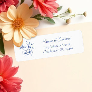 Elegant Vintage Romance Dusty Blue Floral Wedding