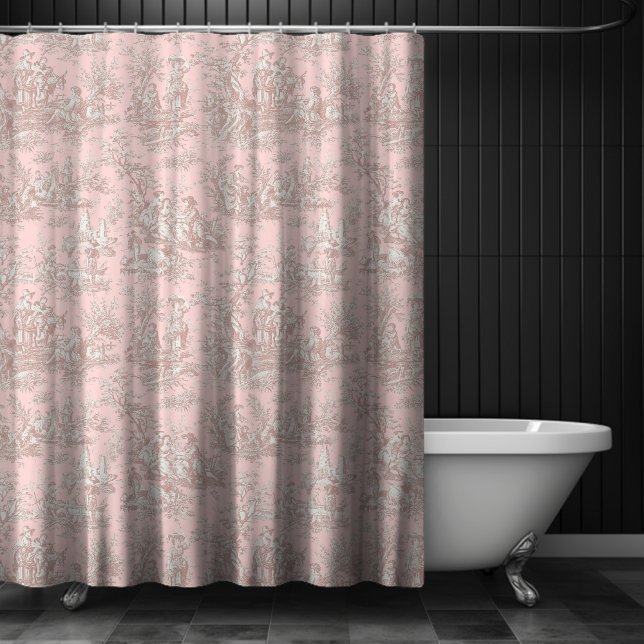 Elegant vintage rose gold toile de jouy (Creator Uploaded)