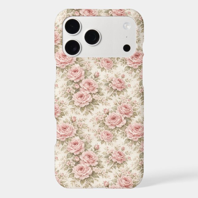 Elegant Vintage Rose Seamless Floral Pattern (Back)