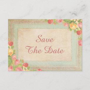 Elegant Vintage Roses 90th Birthday Save The Date