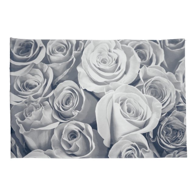 Elegant Vintage Roses Floral | Pillowcase (Back-Right)
